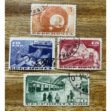 RUSIA 1935 Yv 551/4 SERIE COMPLETA DE ESTAMPILLAS 55 EUROS